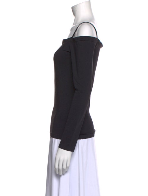 Helmut Lang Square Neckline Long Sleeve Top