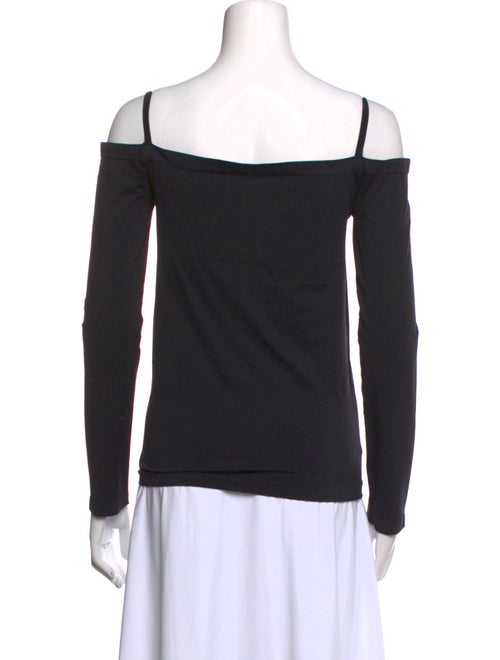 Helmut Lang Square Neckline Long Sleeve Top