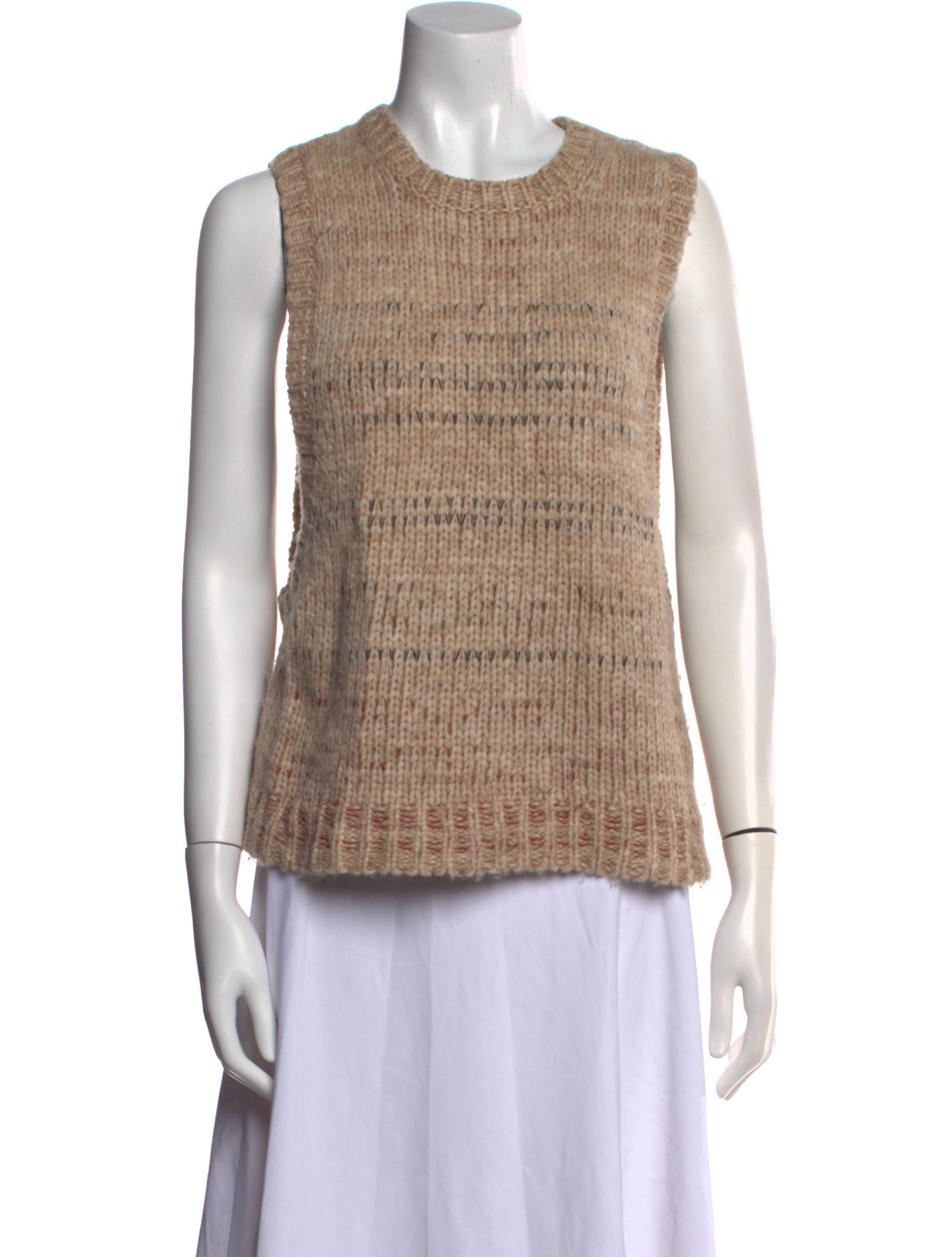 Helmut Lang Striped Scoop Neck Sweater