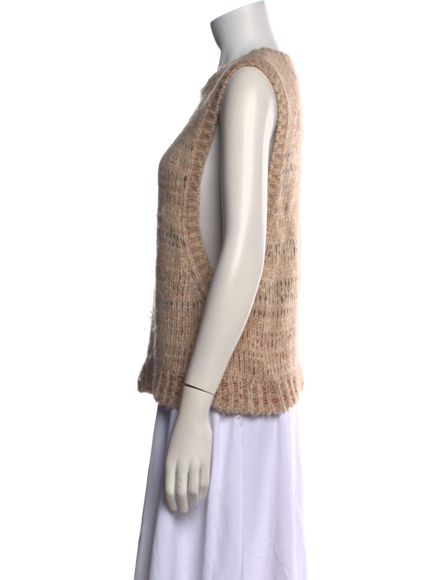 Helmut Lang Striped Scoop Neck Sweater