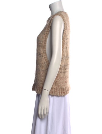 Helmut Lang Striped Scoop Neck Sweater