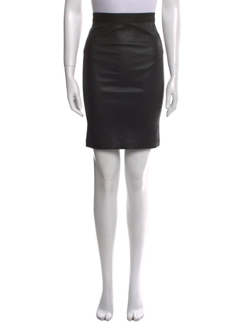 Helmut Lang Lamb Leather Knee-Length Skirt