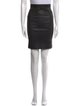 Helmut Lang Lamb Leather Knee-Length Skirt