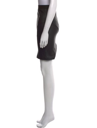 Helmut Lang Lamb Leather Knee-Length Skirt