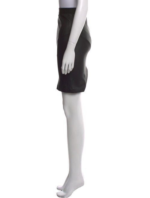 Helmut Lang Lamb Leather Knee-Length Skirt