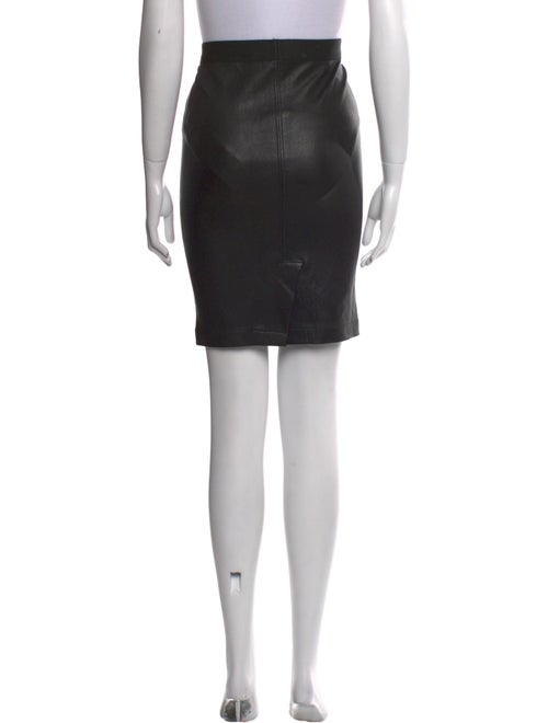 Helmut Lang Lamb Leather Knee-Length Skirt