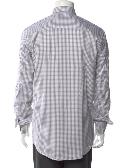 Helmut Lang Plaid Print Long Sleeve Shirt
