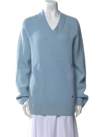 Helmut Lang Wool V-Neck Sweater