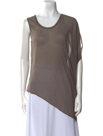 Helmut Lang Scoop Neck Short Sleeve T-Shirt