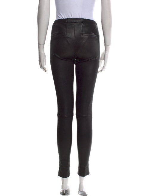 Helmut Lang Lamb Leather Skinny Leg Pants