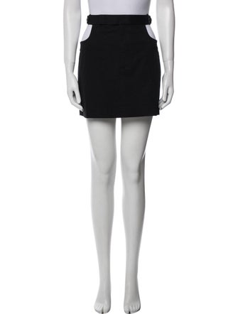 Helmut Lang Cutout Accent Mini Skirt