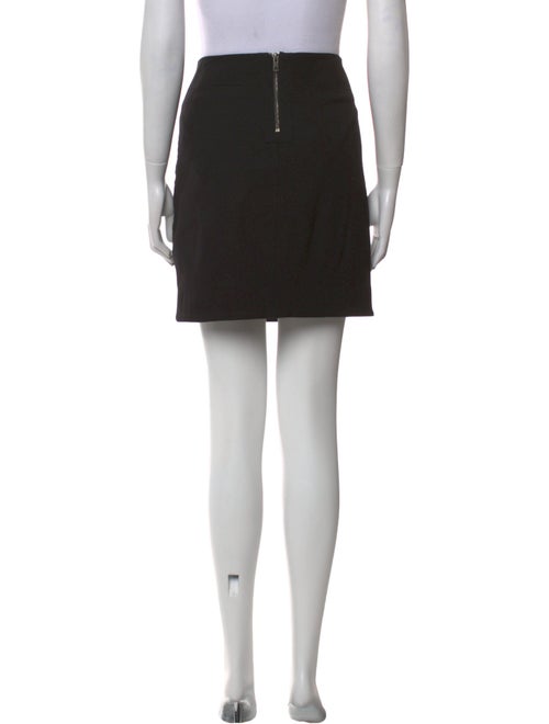 Helmut Lang Leather Trim Embellishment Mini Skirt