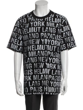 Helmut Lang Printed Crew Neck T-Shirt