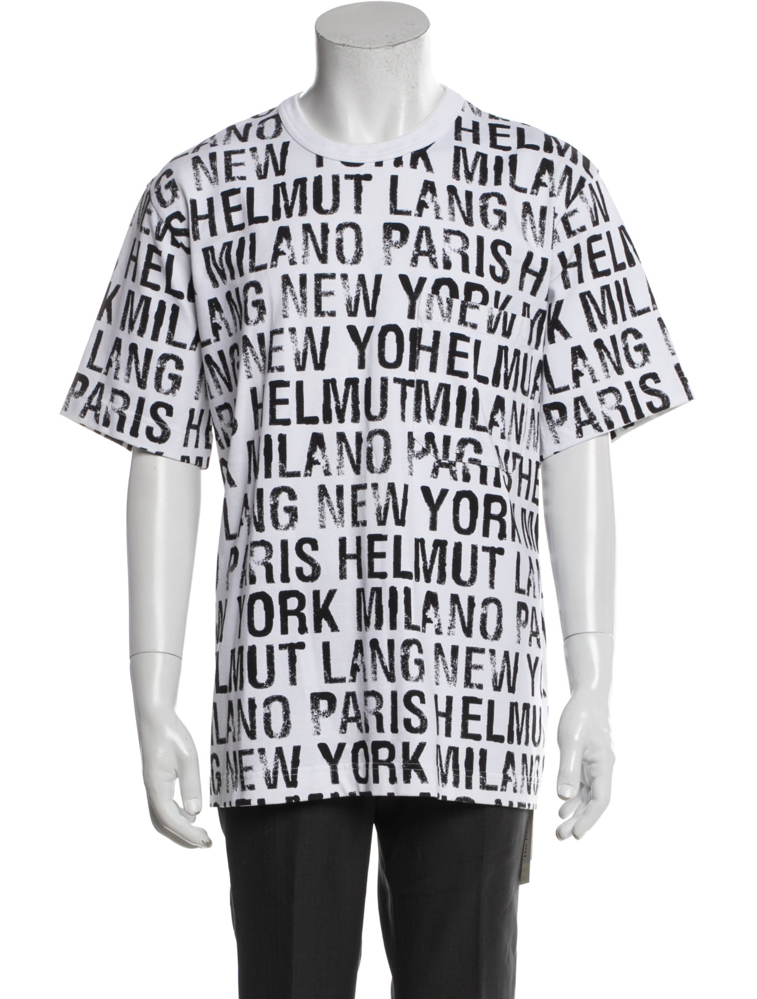 Helmut Lang Printed Crew Neck T-Shirt
