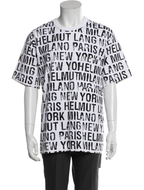 Helmut Lang Printed Crew Neck T-Shirt