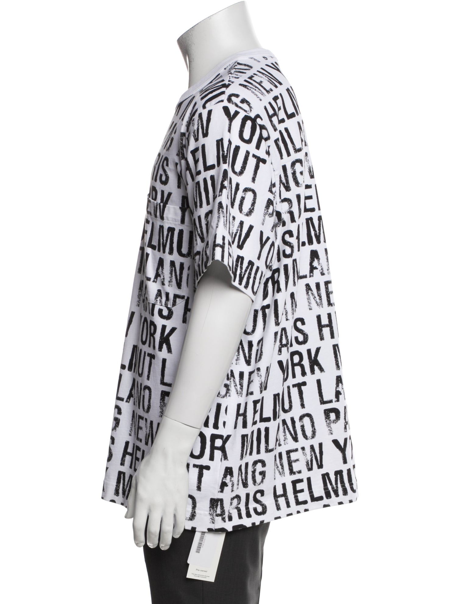 Helmut Lang Printed Crew Neck T-Shirt
