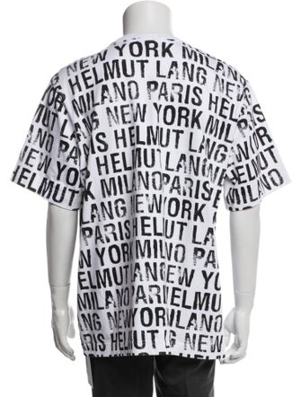 Helmut Lang Printed Crew Neck T-Shirt