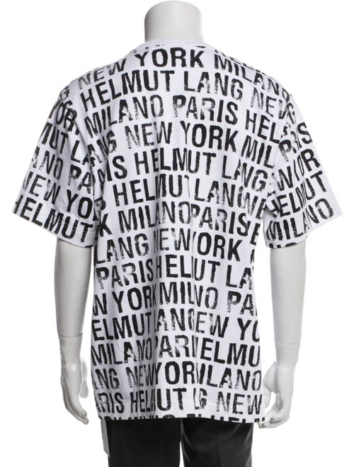 Helmut Lang Printed Crew Neck T-Shirt