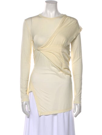 Helmut Lang Bateau Neckline Long Sleeve Tunic