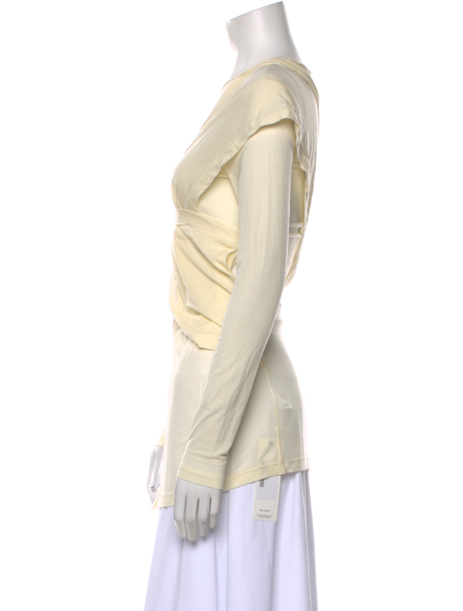 Helmut Lang Bateau Neckline Long Sleeve Tunic