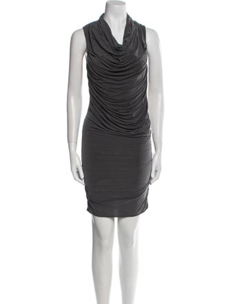 Helmut Lang Cowl Neck Mini Dress
