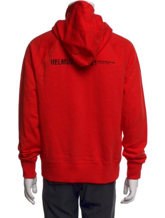 Helmut Lang Graphic Print Mock Neck Cardigan