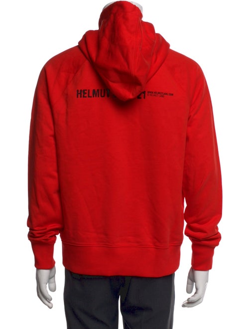 Helmut Lang Graphic Print Mock Neck Cardigan