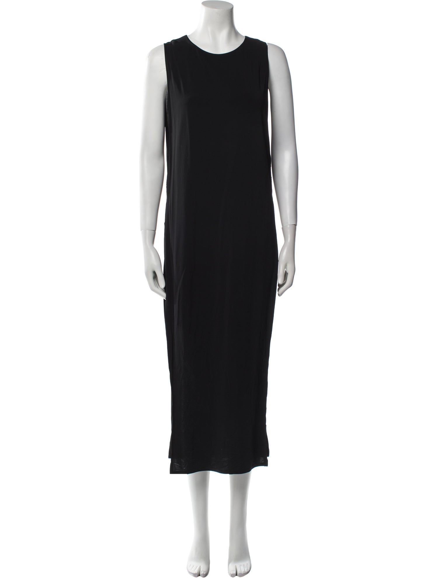 Helmut Lang Crew Neck Midi Length Dress