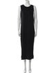 Helmut Lang Crew Neck Midi Length Dress