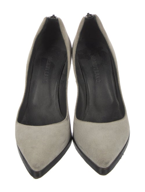 Helmut Lang Suede D'Orsay Pumps