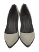 Helmut Lang Suede D'Orsay Pumps