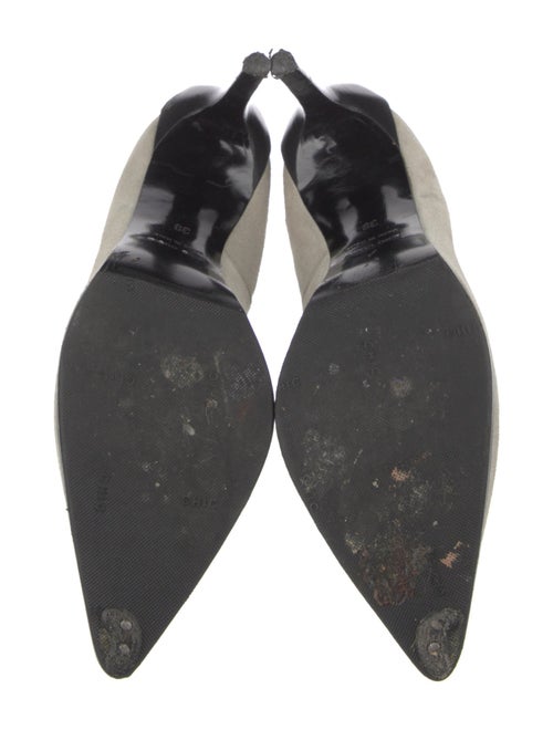 Helmut Lang Suede D'Orsay Pumps