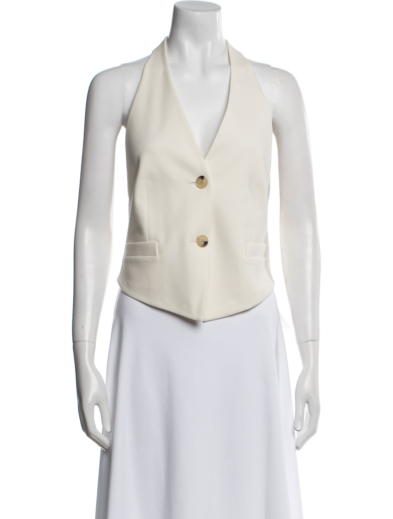 Helmut Lang V-Neck Sleeveless Crop Top w/ Tags