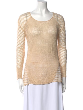 Helmut Lang Linen Scoop Neck Sweater