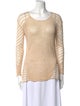 Helmut Lang Linen Scoop Neck Sweater