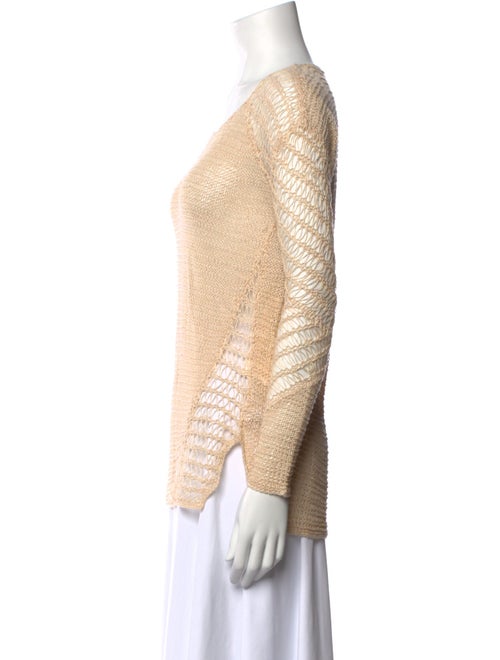 Helmut Lang Linen Scoop Neck Sweater