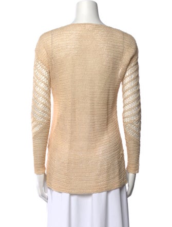 Helmut Lang Linen Scoop Neck Sweater