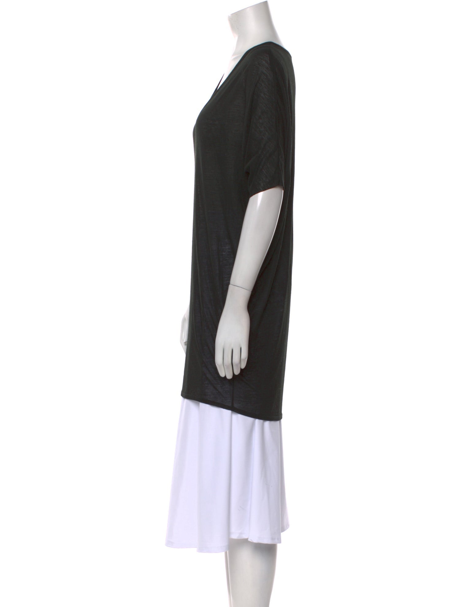 Helmut Lang V-Neck Short Sleeve Tunic
