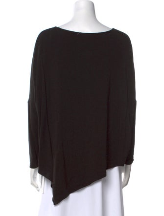 Helmut Lang Bateau Neckline Long Sleeve Blouse