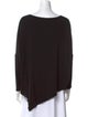 Helmut Lang Bateau Neckline Long Sleeve Blouse