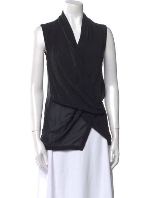 Helmut Lang Silk V-Neck Blouse