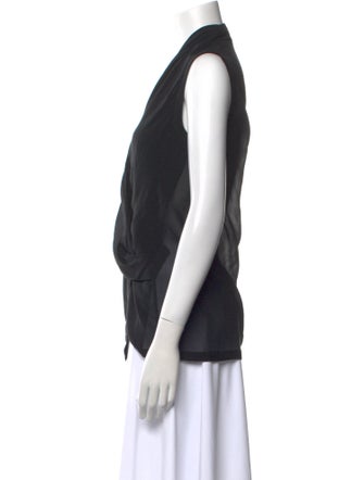 Helmut Lang Silk V-Neck Blouse