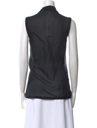 Helmut Lang Silk V-Neck Blouse