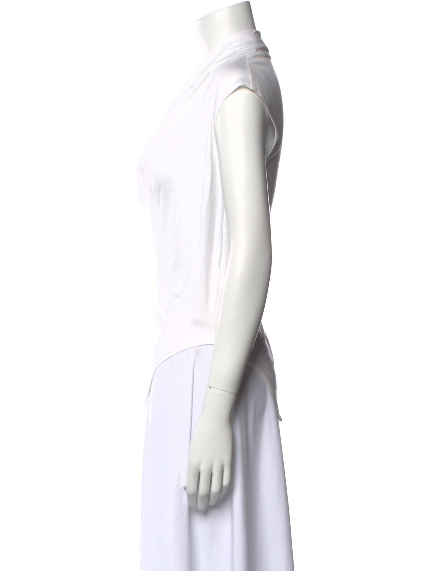 Helmut Lang Cowl Neck Short Sleeve Top