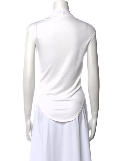 Helmut Lang Cowl Neck Short Sleeve Top
