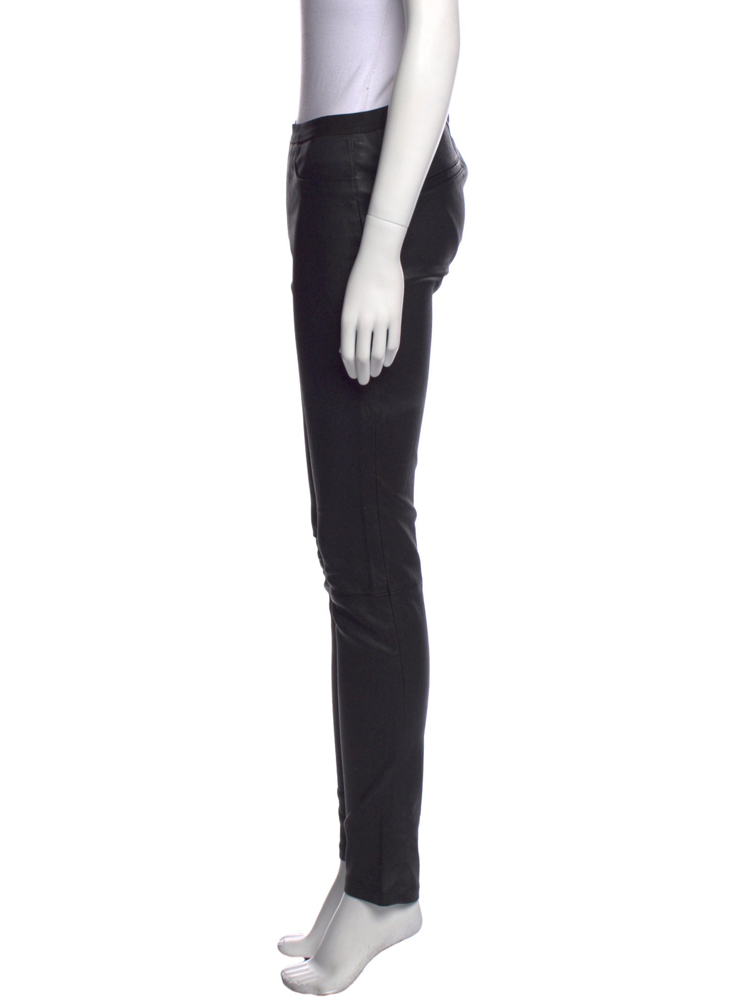 Helmut Lang Leather Skinny Leg Pants