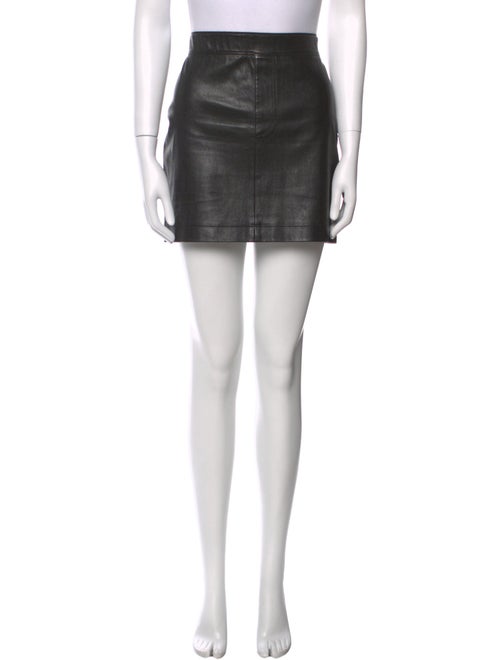 Helmut Lang Leather Mini Skirt