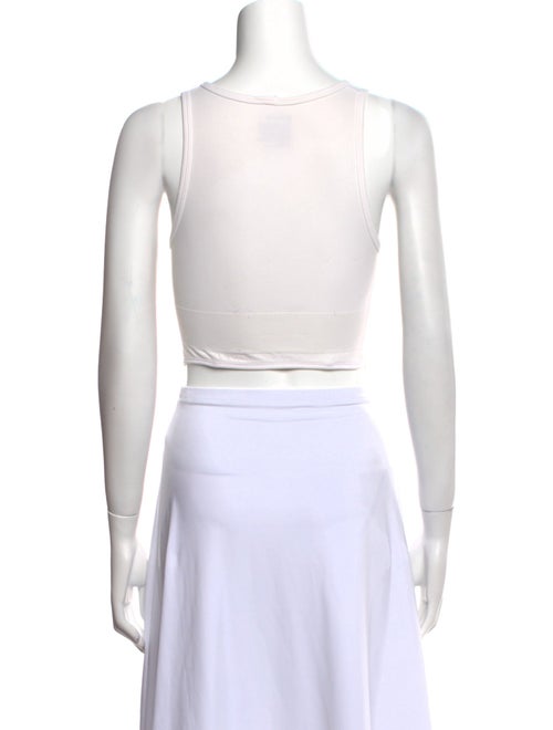 Helmut Lang Scoop Neck Sleeveless Crop Top