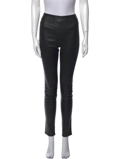 Helmut Lang Lamb Leather Skinny Leg Pants