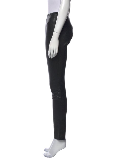 Helmut Lang Lamb Leather Skinny Leg Pants